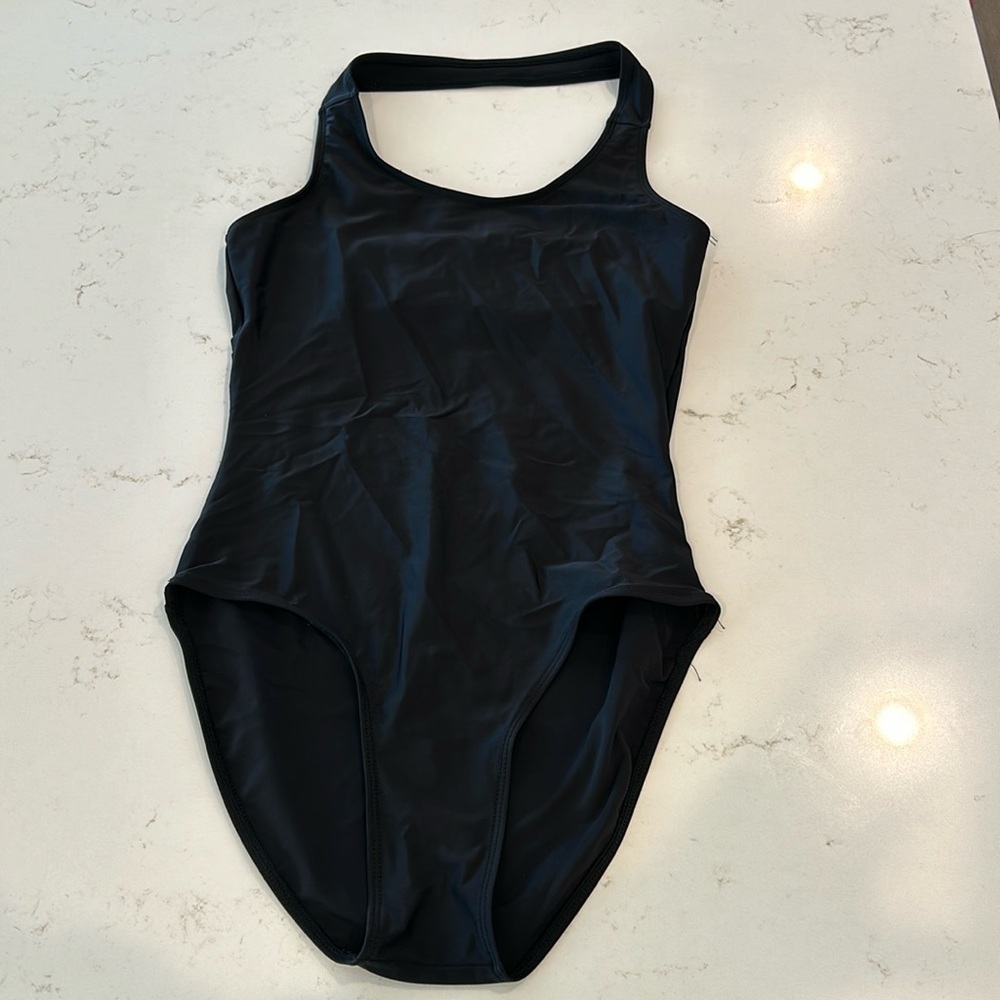 Theatricals Dancewear Black Halter Leotard - Medium